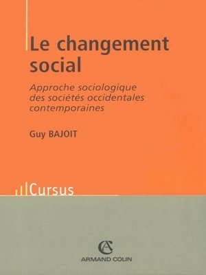 cover image of Le changement social
